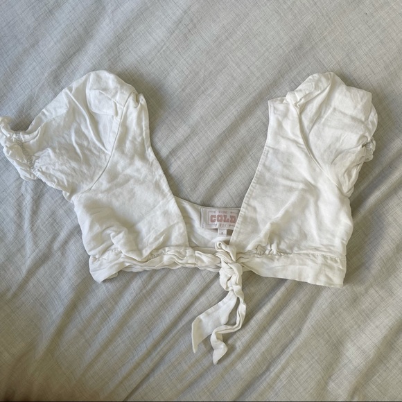 Stone Cold Fox Linen Set in White Size 0 - Picture 6 of 7